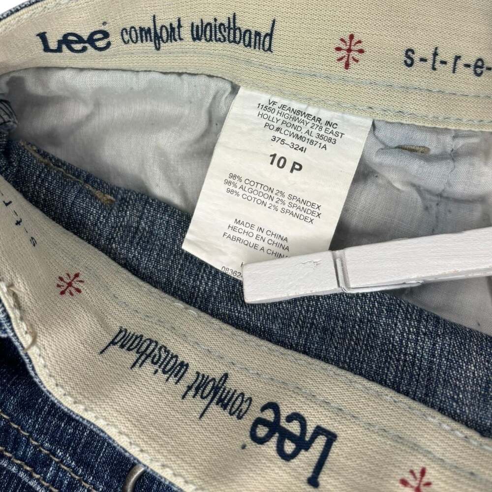 Lee Comfort Waistband Stretch Denim Utility Shorts Sz 10 P - Picture 3 of 7